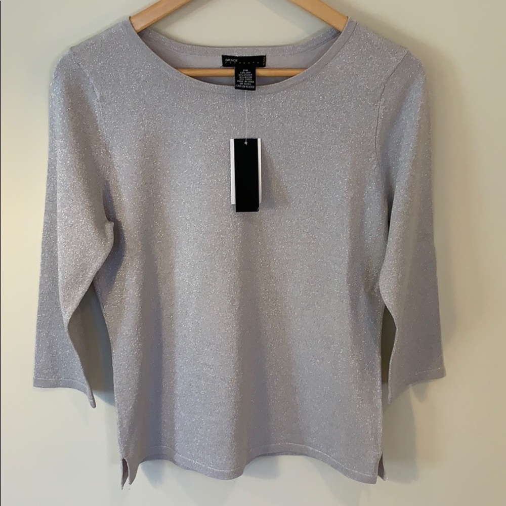 Grace Elements northern lights light silver top